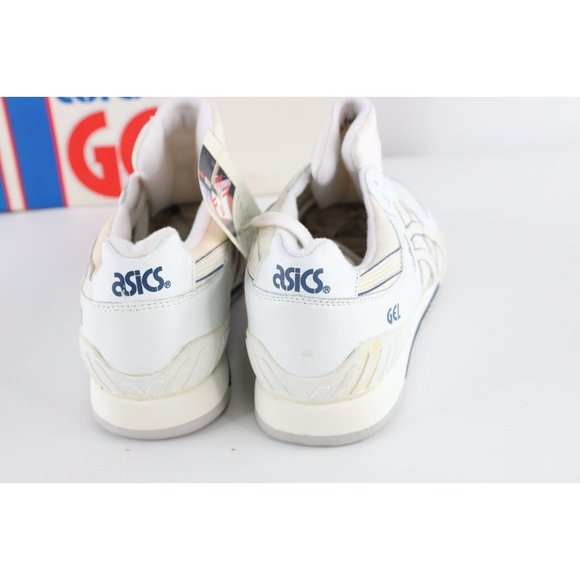 NOS Vintage 90s Asics Mens 8 Spell Out Intensity Gel Sneakers Shoes White Navy main image 8